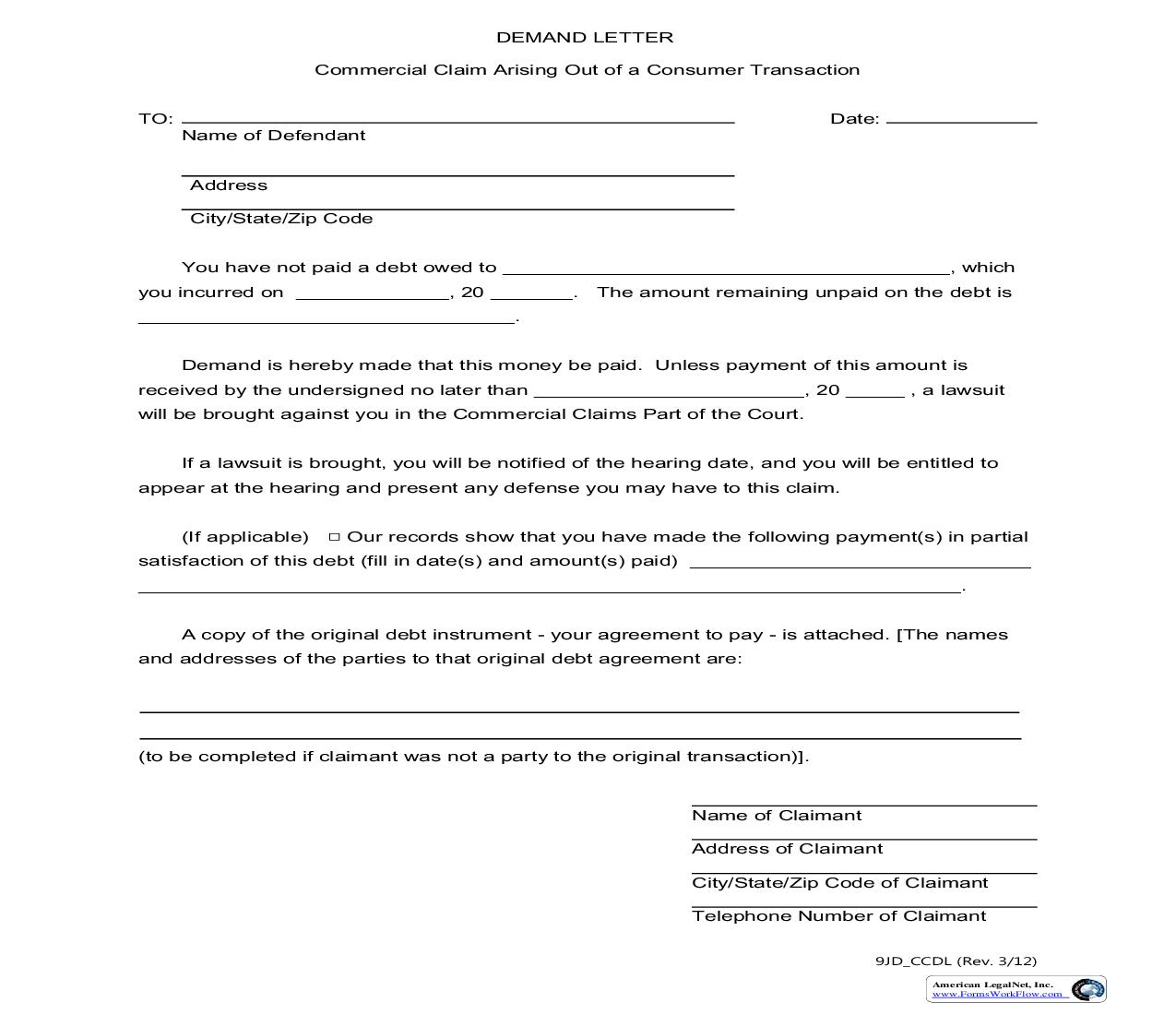 Demand Letter | Pdf Fpdf Doc Docx | New York