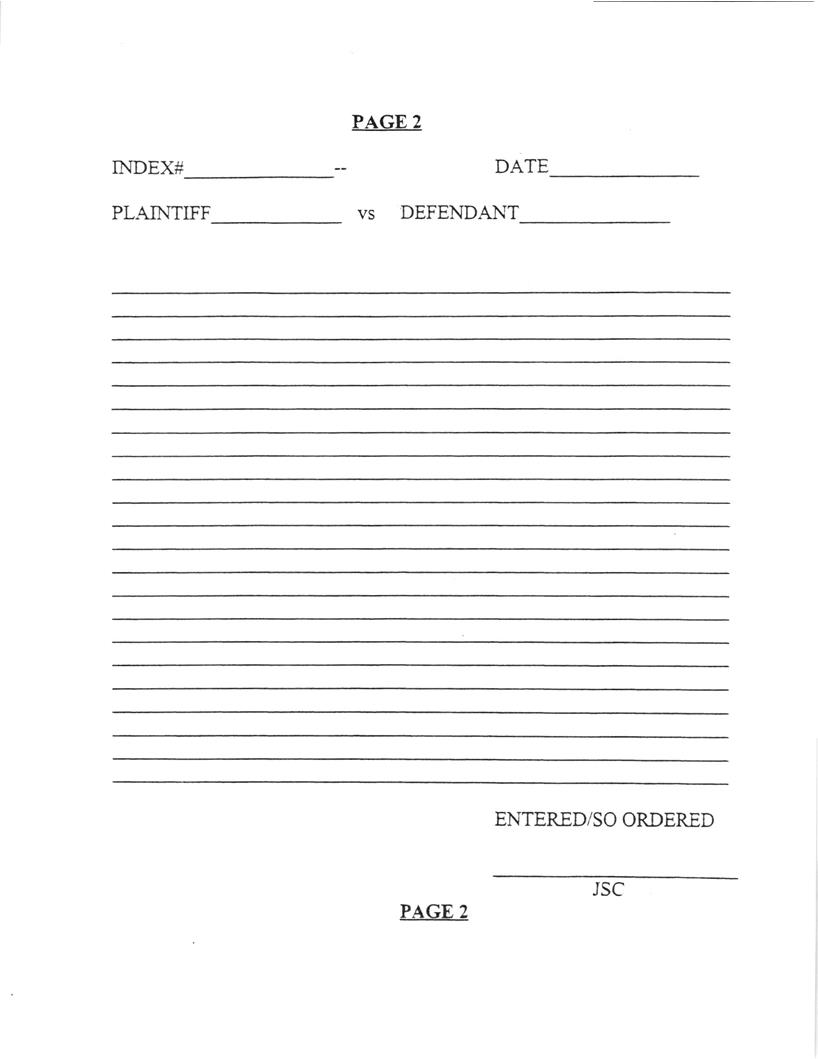 Blank Order Page 2 | Pdf Fpdf Docx | New York