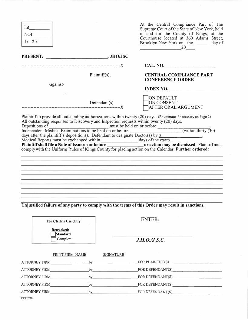 Central Compliance Part Conference Order | Pdf Fpdf Docx | New York