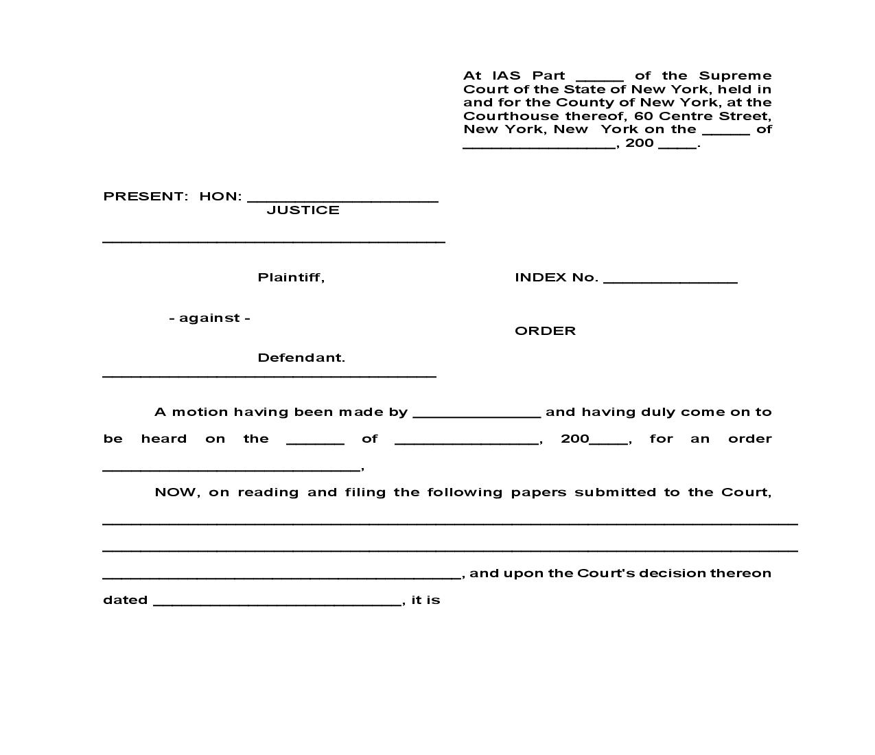 Stay Of Action Pending Outcome Of Other Action Or Arbitration Proceeding | Pdf Fpdf Doc Docx | New York