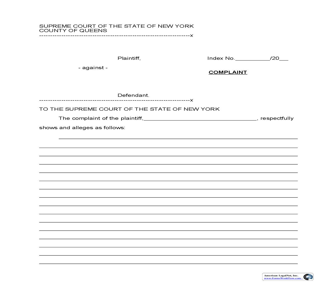 Complaint | Pdf Fpdf Doc Docx | New York