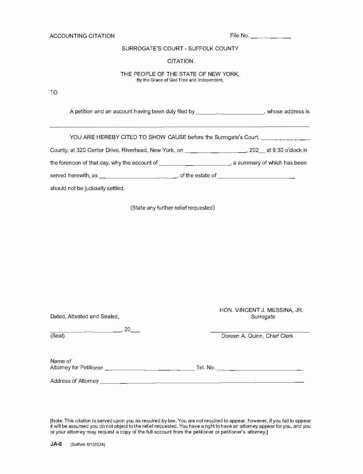 Accounting Citation (Suffolk) {JA-6} | Pdf Fpdf Docx | New York