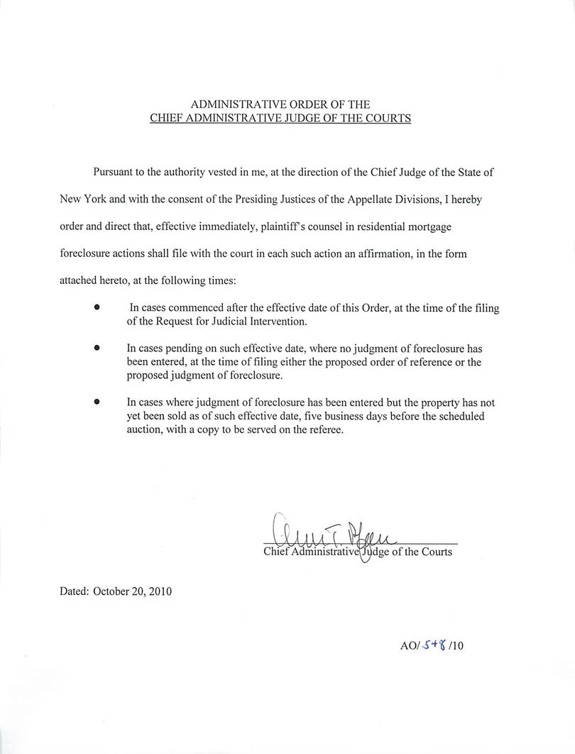 Attorney Affirmation (Residential Foreclosure Case) | Pdf Fpdf Docx | New York