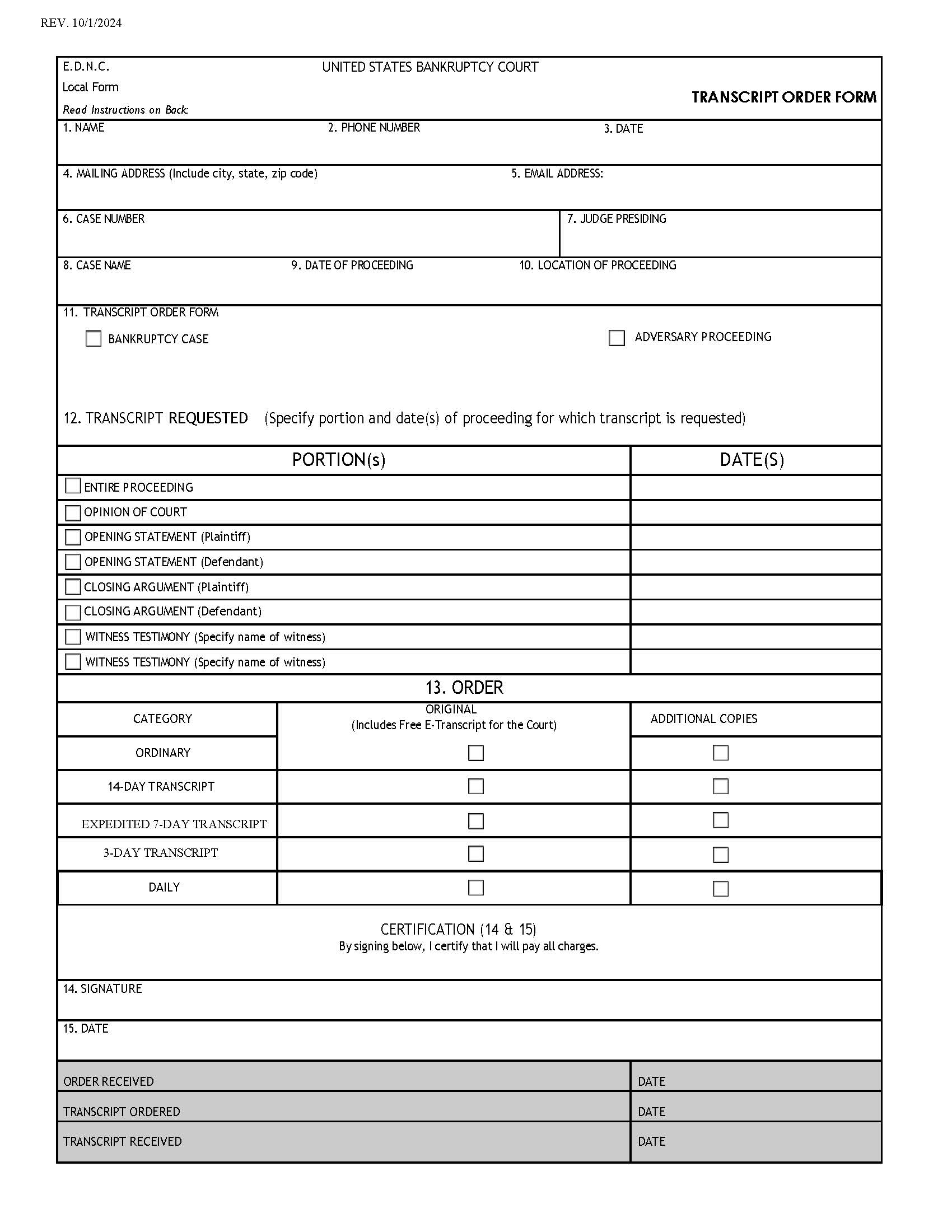 Transcript Order Form | Pdf Fpdf Docx | North Carolina