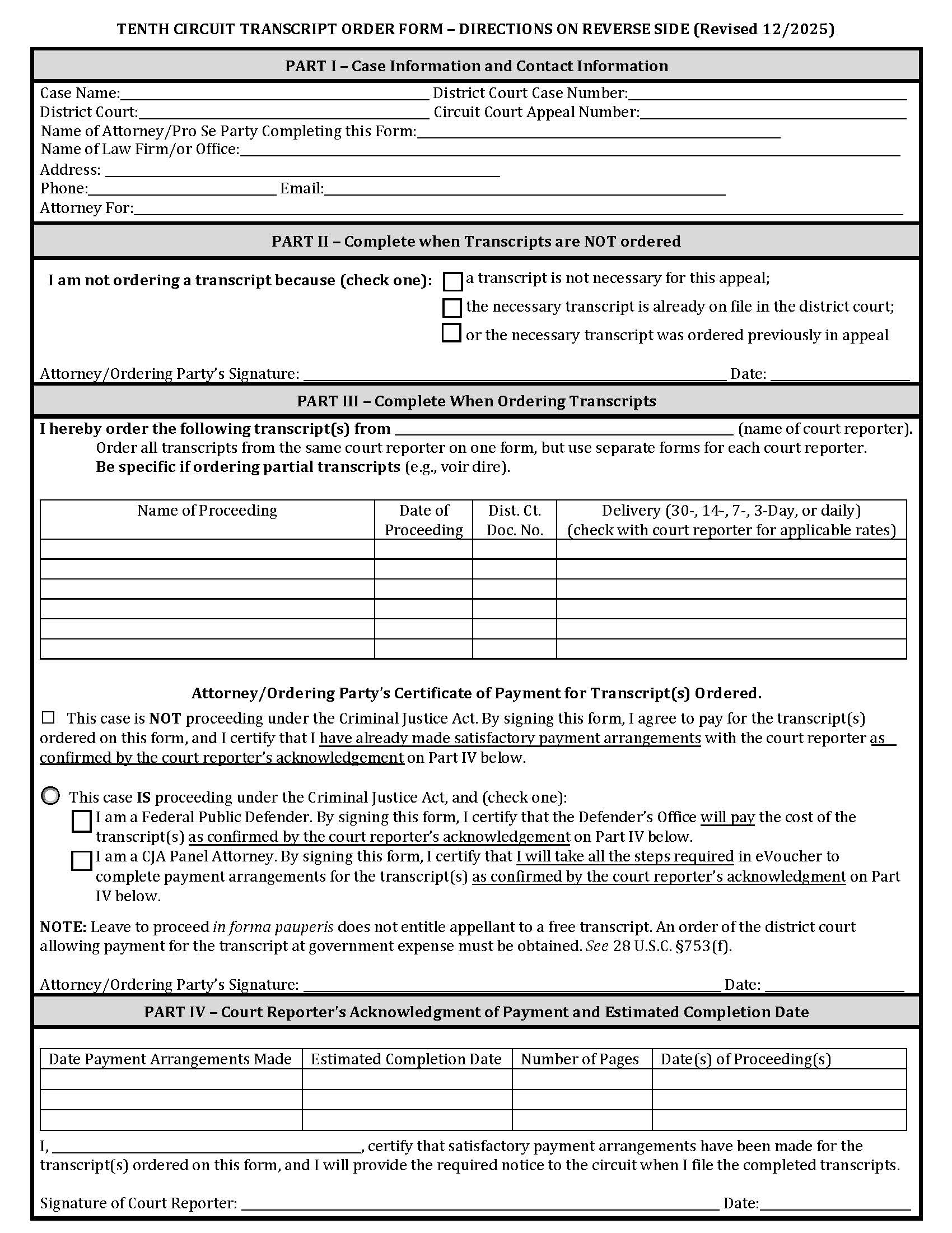 Transcript Order Form | Pdf Fpdf Doc Docx | Official Federal Forms