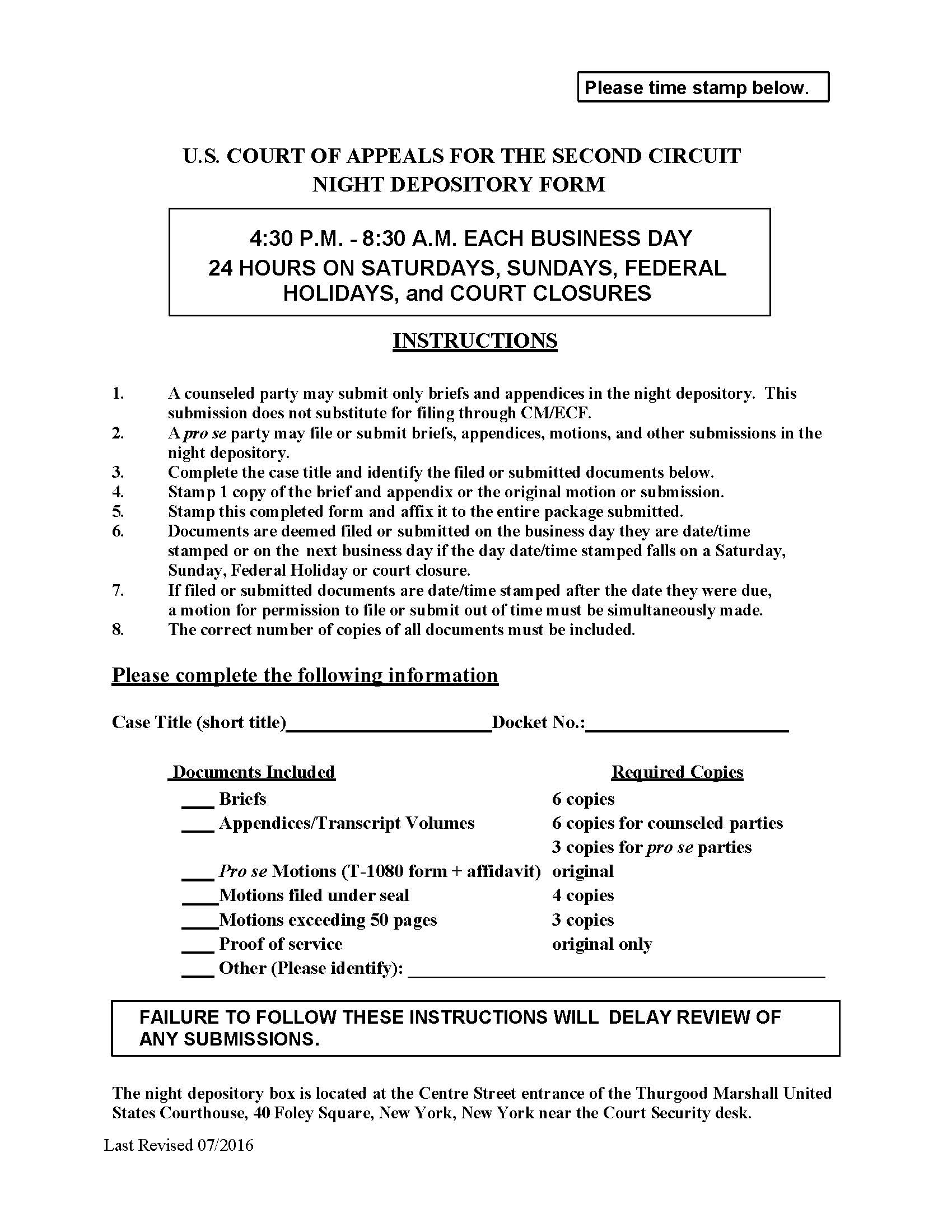 Night Depository Form | Pdf Fpdf Doc Docx | Official Federal Forms