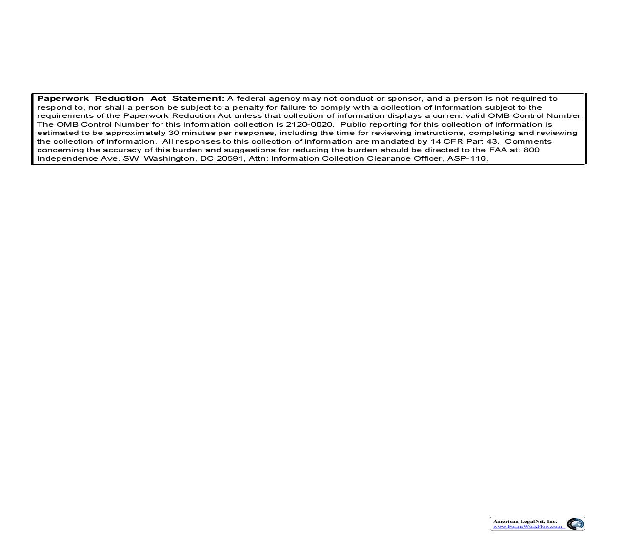 Major Repair And Alteration (Airframe Powerplant Powerplant Propeller Or Appliance) {FAA 337} | Pdf Fpdf Doc Docx | Official Federal Forms
