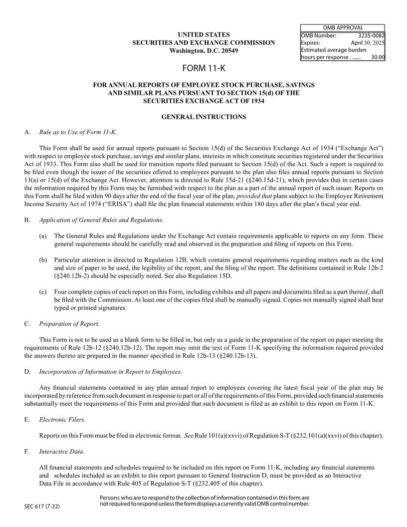 Form 11-K Annual Reports Of Employee Stock Purchase Savings And Similar Plans (SEC617) {11-K} | Pdf Fpdf Docx | Official Federal Forms