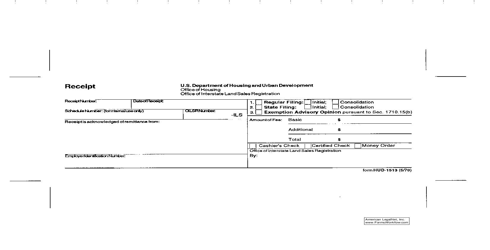 Receipt {HUD-1513} | Pdf Fpdf Doc Docx | Official Federal Forms