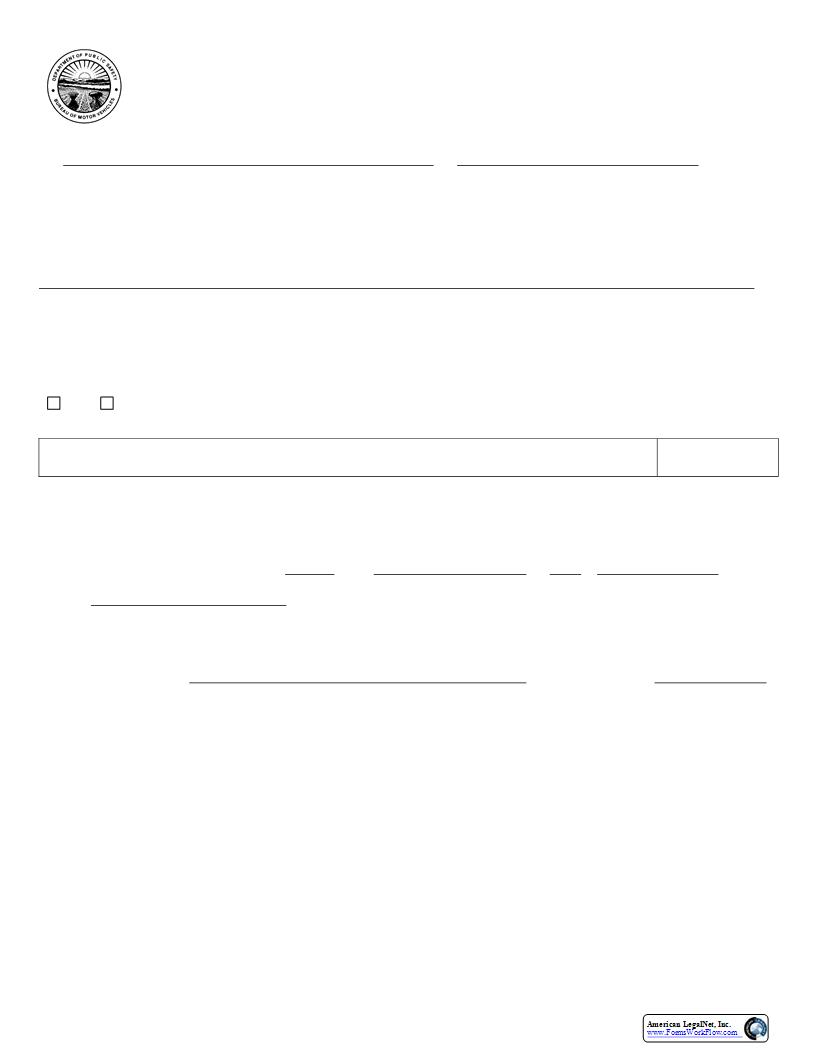 Notarized Written Consent Release Of Personal Information {BMV 5008} | Pdf Fpdf Docx | Ohio