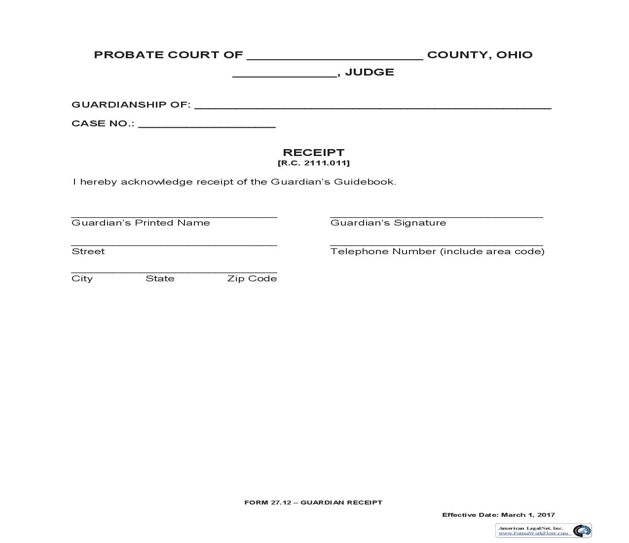 Receipt {27.12} | Pdf Fpdf Doc Docx | Ohio