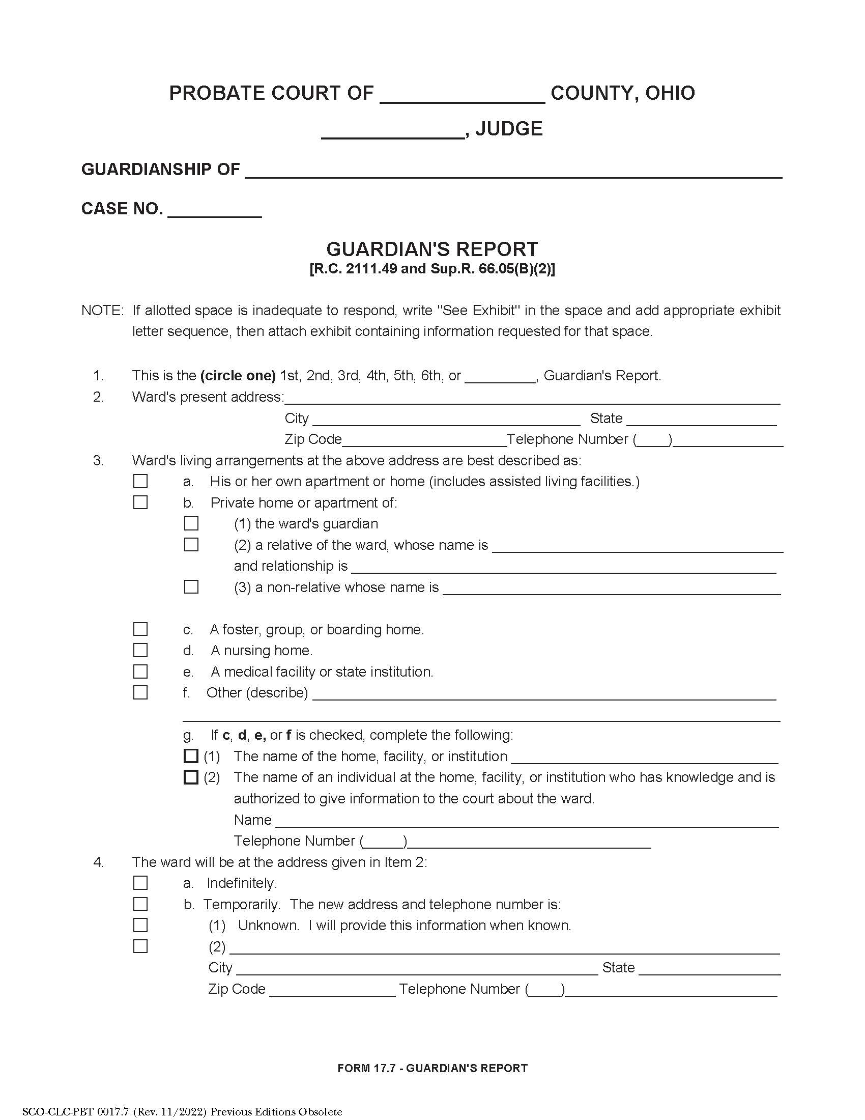 Guardians Report {17.7} | Pdf Fpdf Doc Docx | Ohio