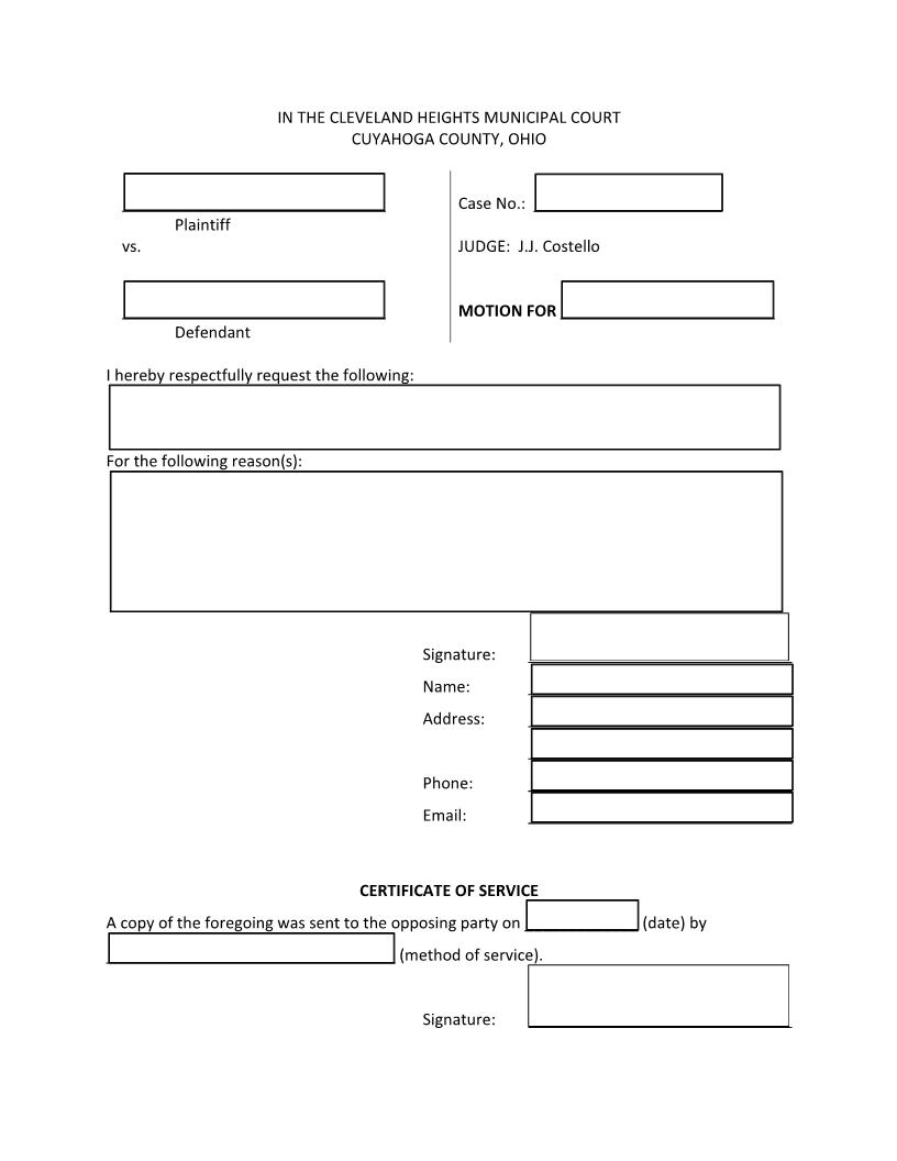 Motion | Pdf Fpdf Doc Docx | Ohio