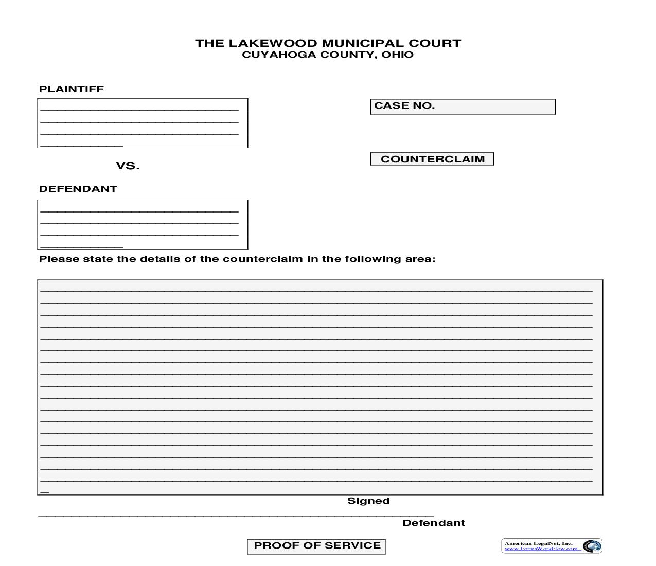 Counterclaim | Pdf Fpdf Doc Docx | Ohio