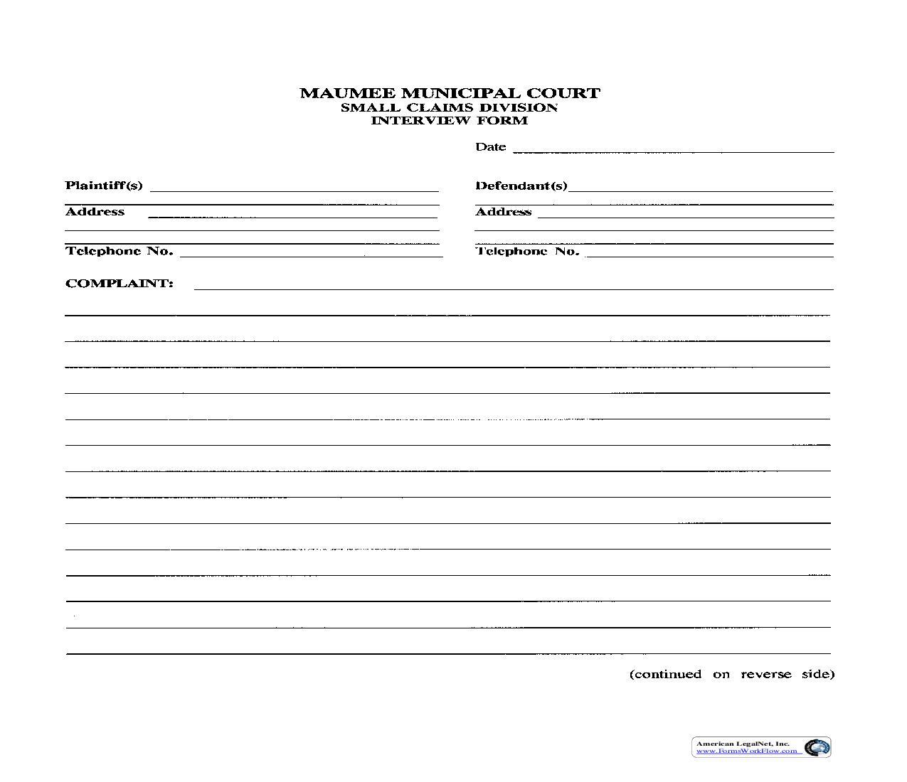 Interview Form | Pdf Fpdf Doc Docx | Ohio