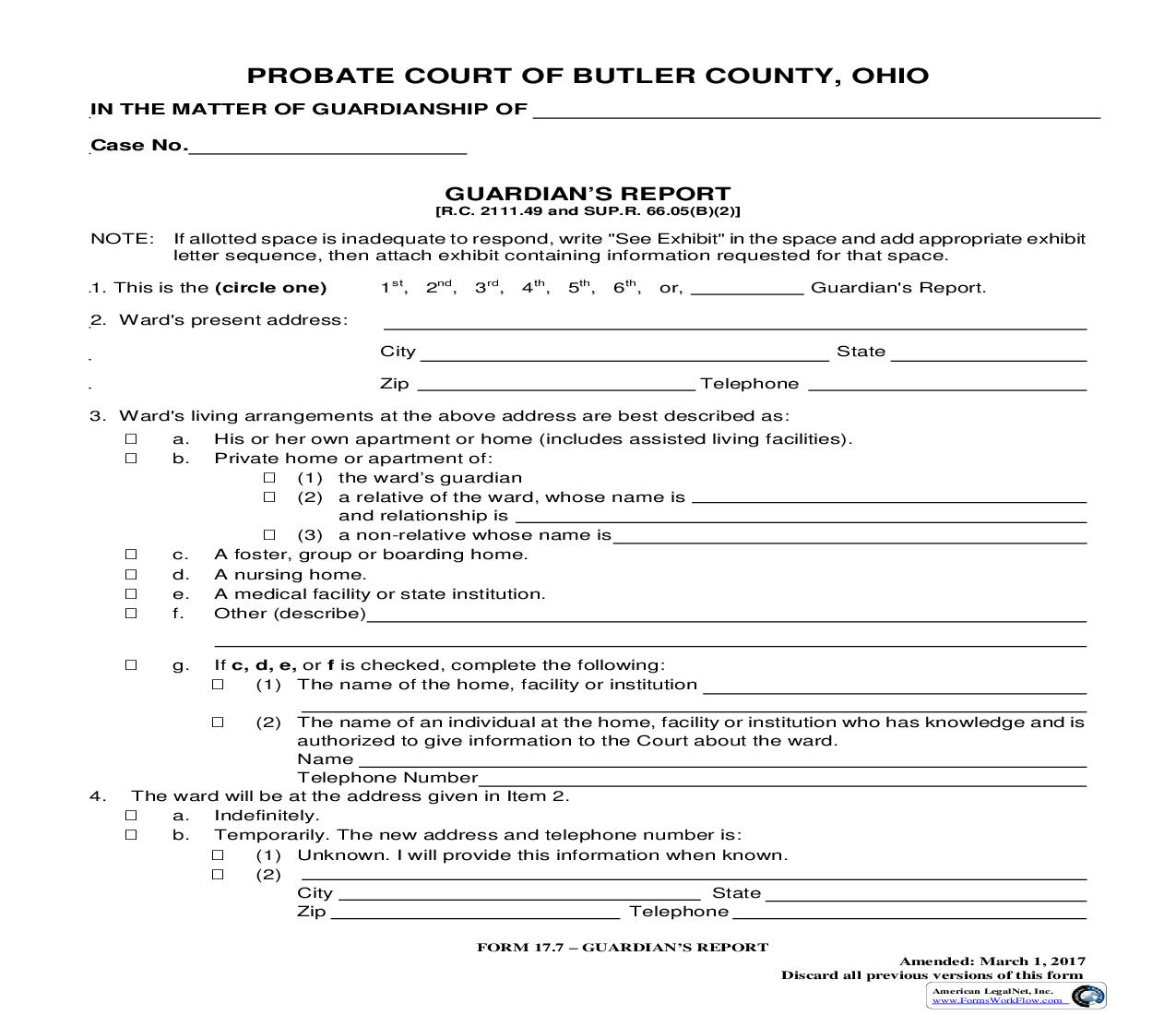 Guardians Report {17.7} | Pdf Fpdf Doc Docx | Ohio