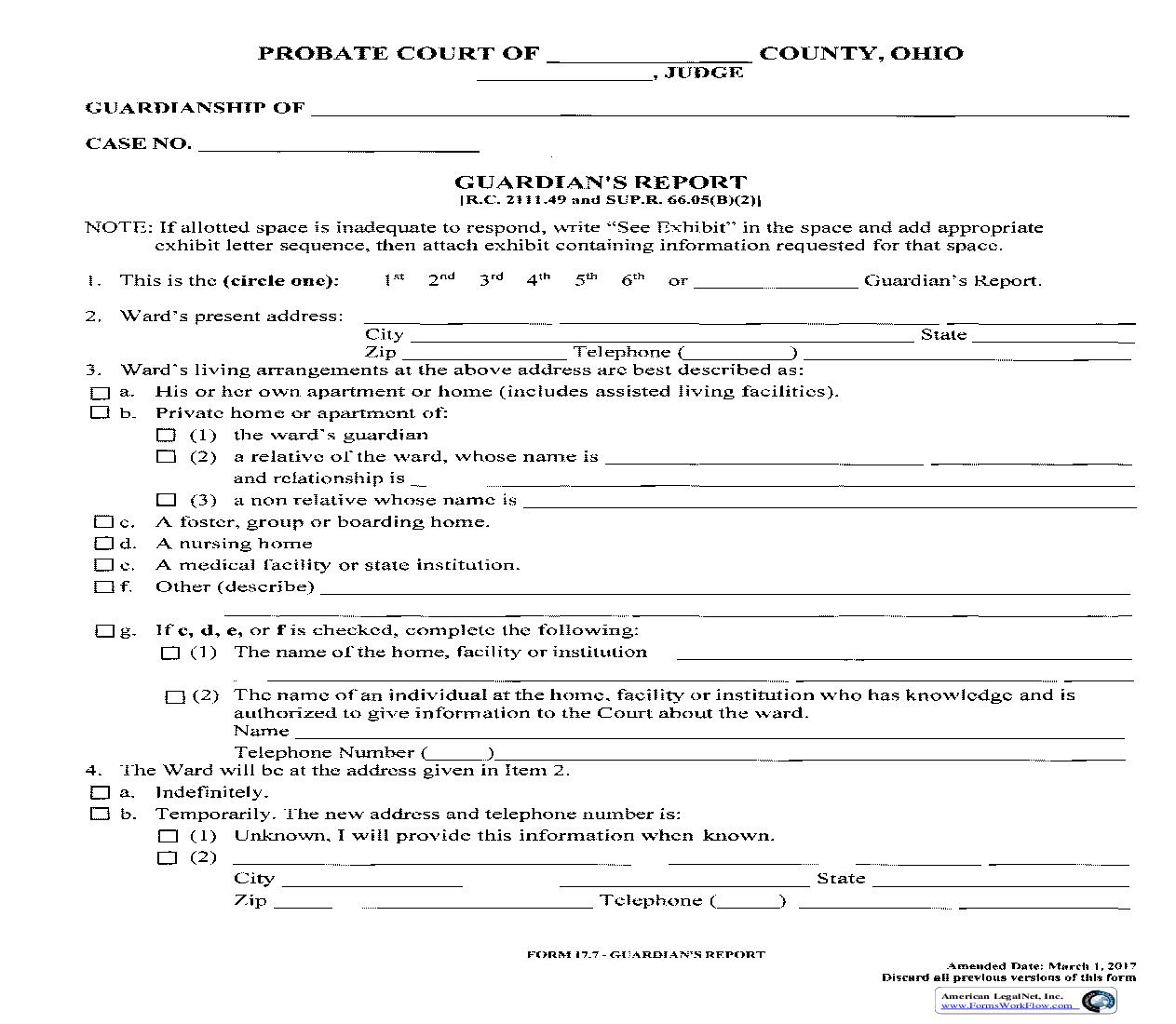 Guardians Report {17.7} | Pdf Fpdf Doc Docx | Ohio