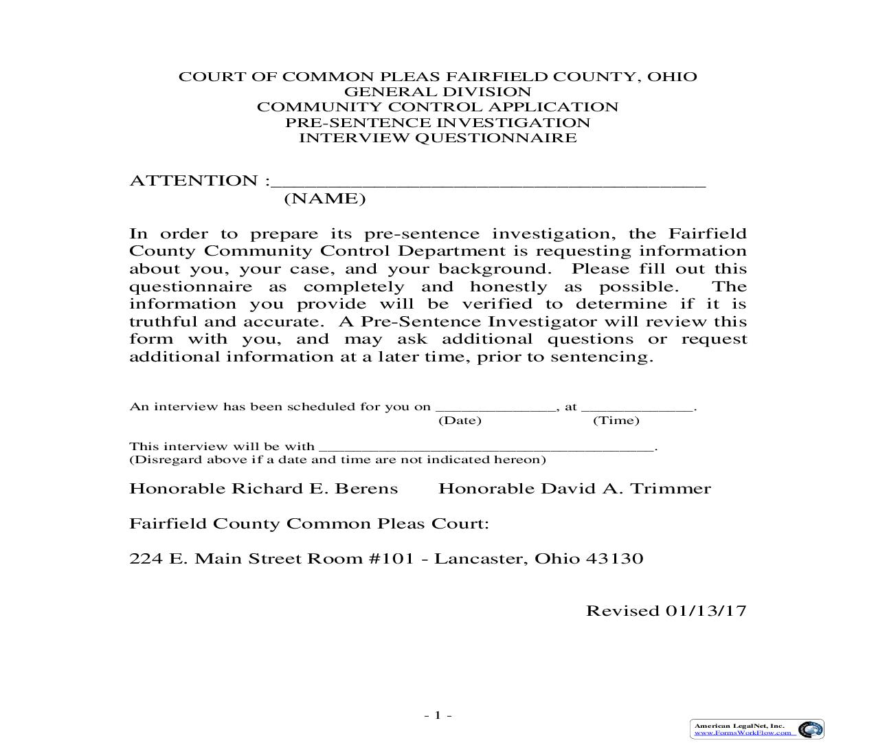 Application For Community Control | Pdf Fpdf Doc Docx | Ohio