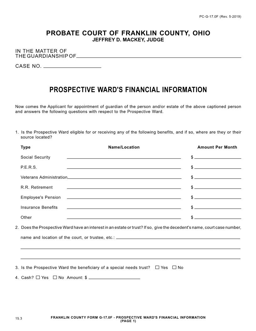 Statement Of Additional Information {17.0F} | Pdf Fpdf Doc Docx | Ohio