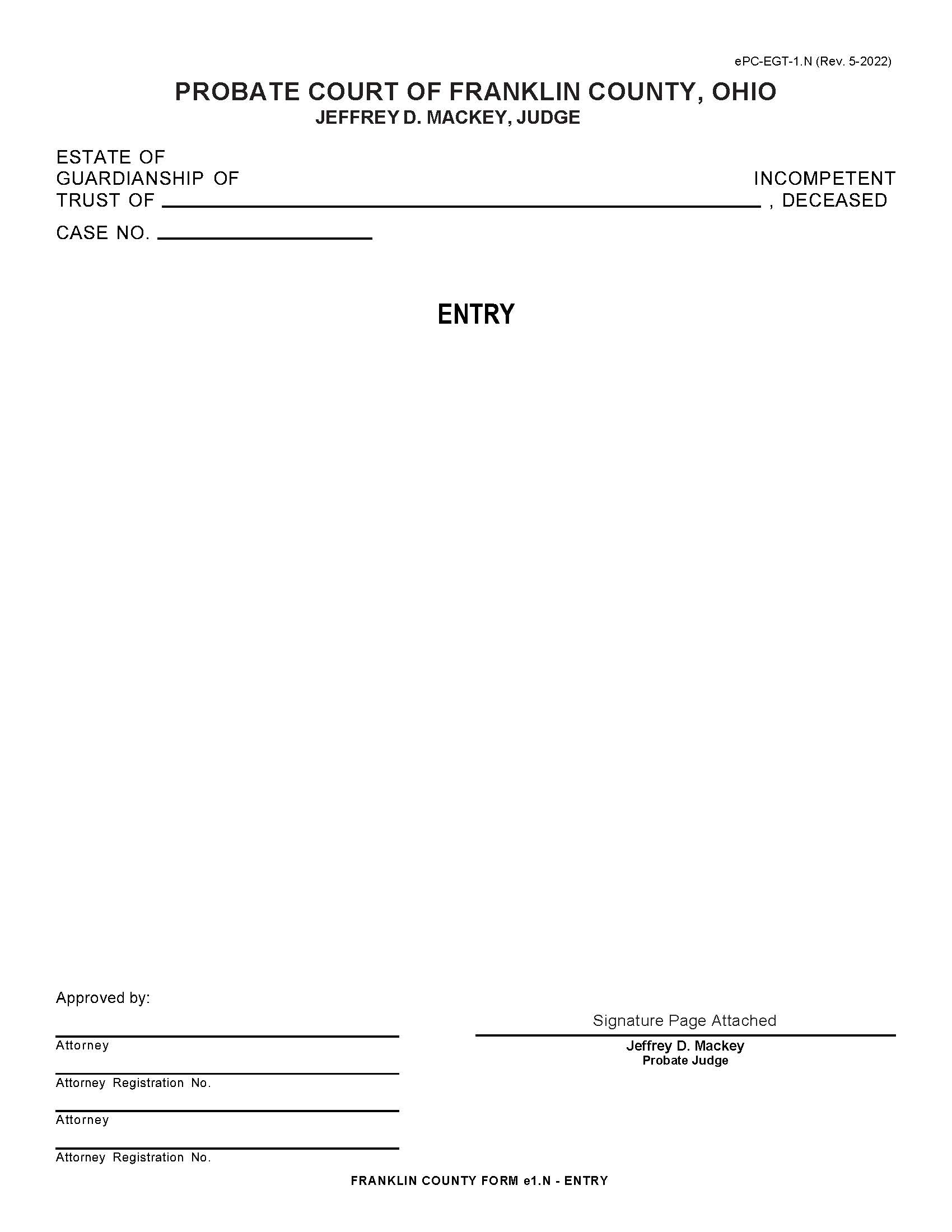 Entry {1.N} | Pdf Fpdf Doc Docx | Ohio