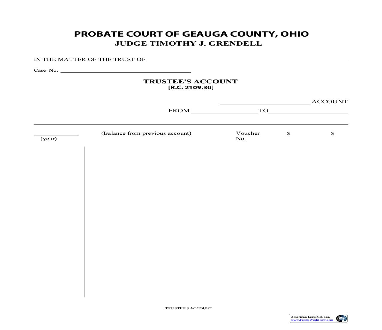 Trustees Account {25.5} | Pdf Fpdf Doc Docx | Ohio