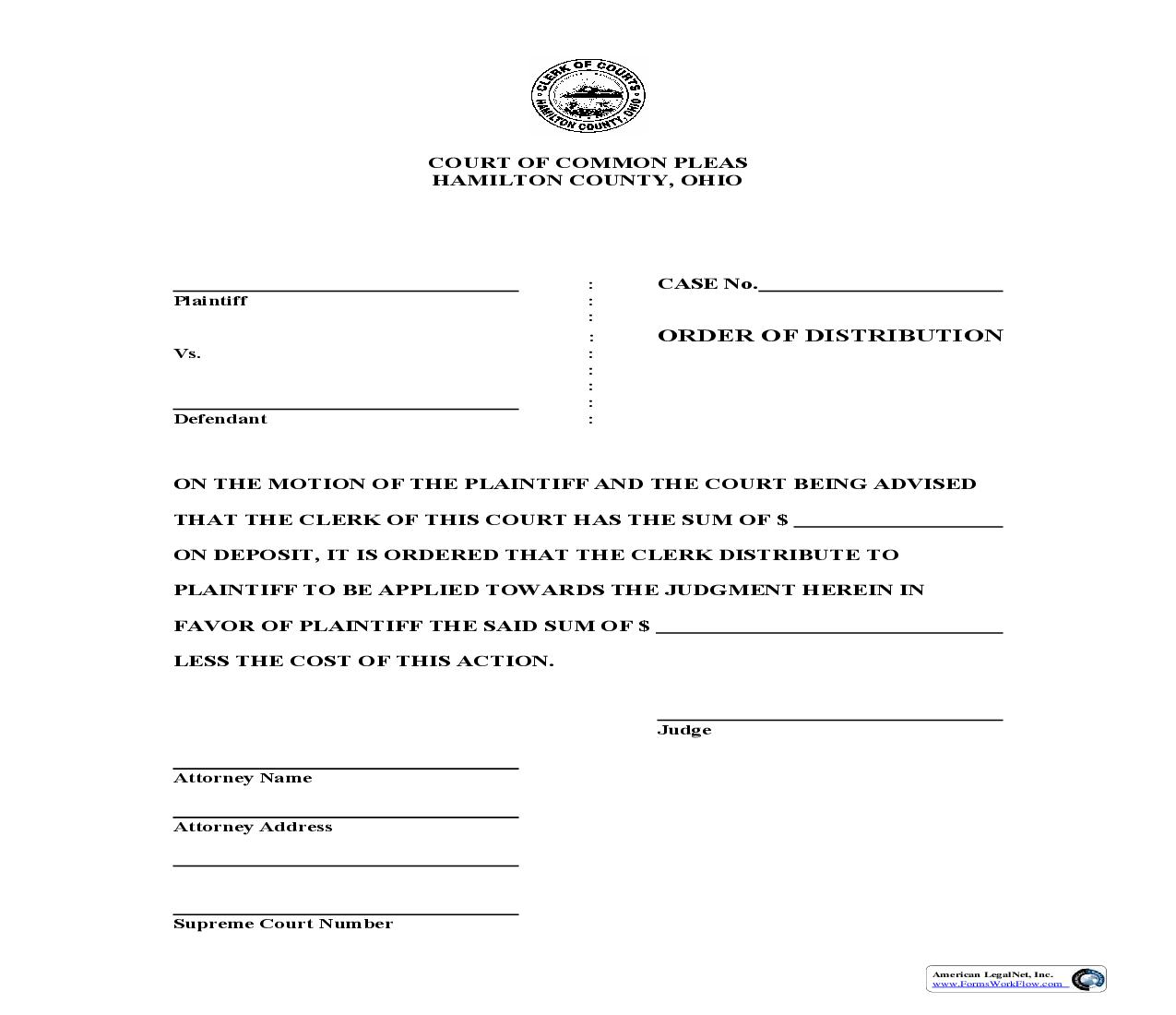 Order Of Distribution | Pdf Fpdf Doc Docx | Ohio