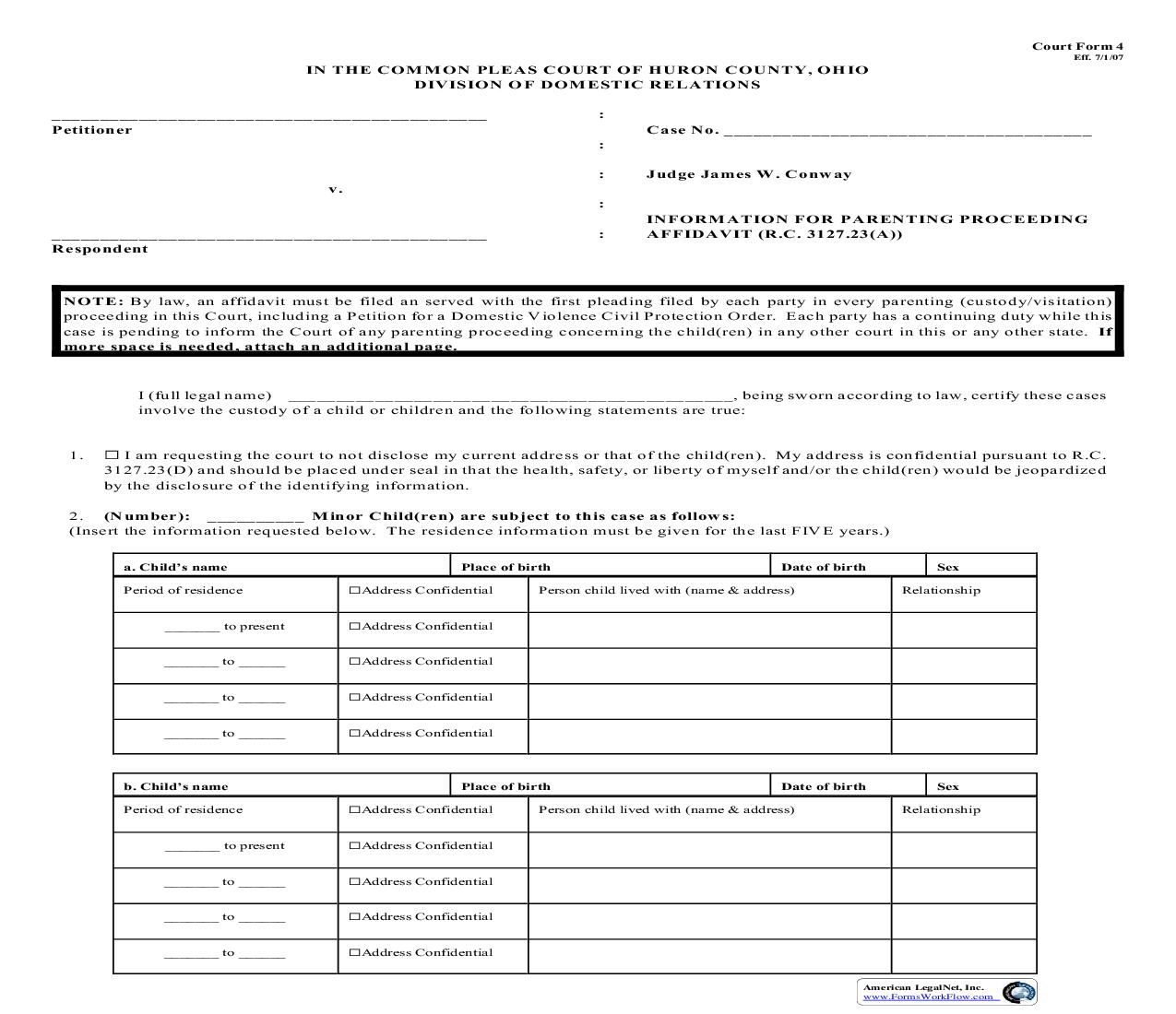 Information For Parenting {4} | Pdf Fpdf Doc Docx | Ohio