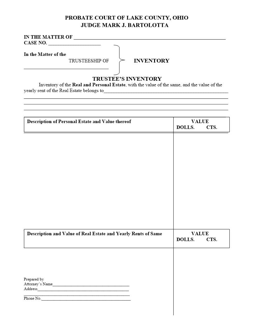 Trustees Inventory | Pdf Fpdf Doc Docx | Ohio