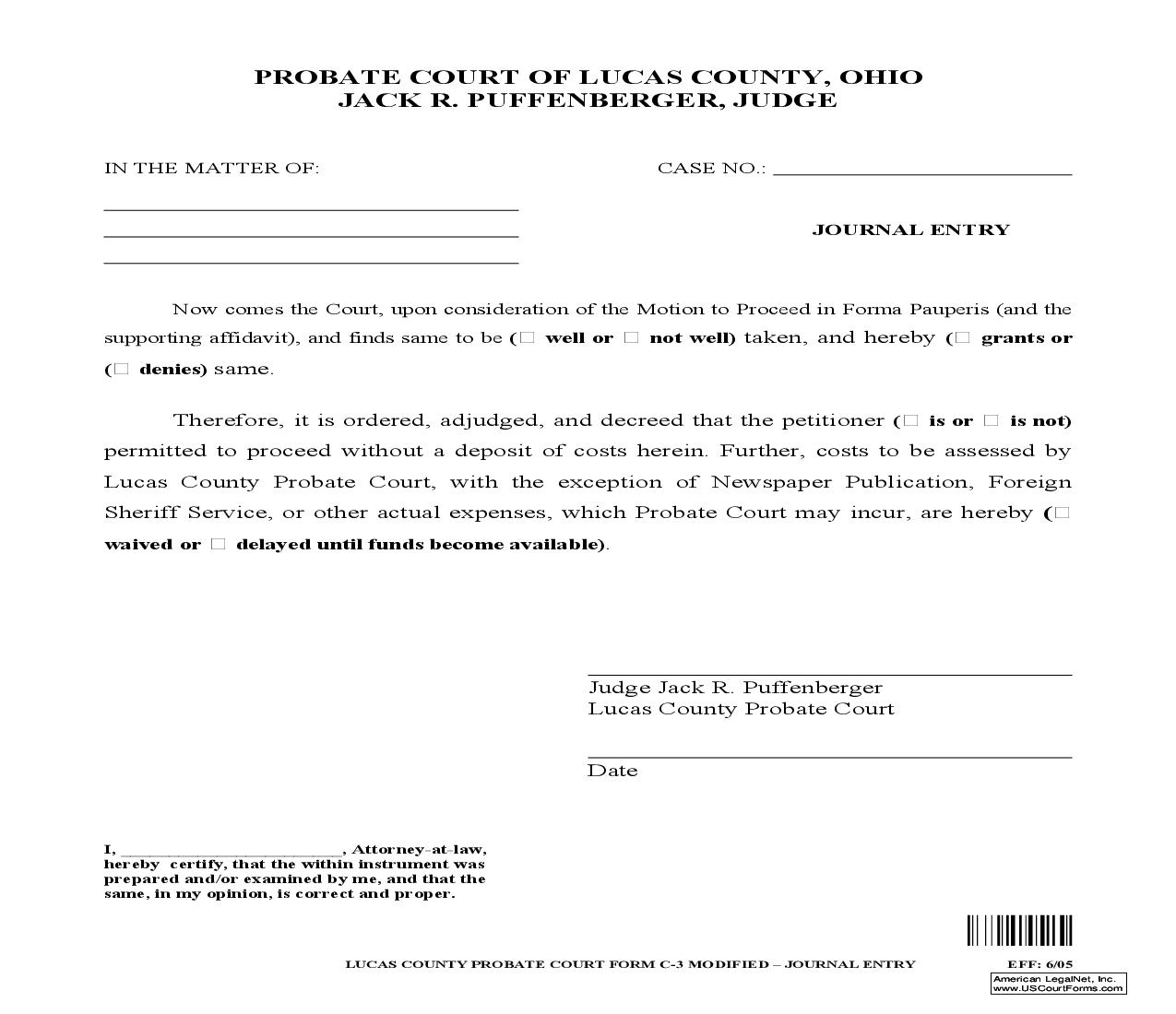 Journal Entry {C3} | Pdf Fpdf Doc Docx | Ohio