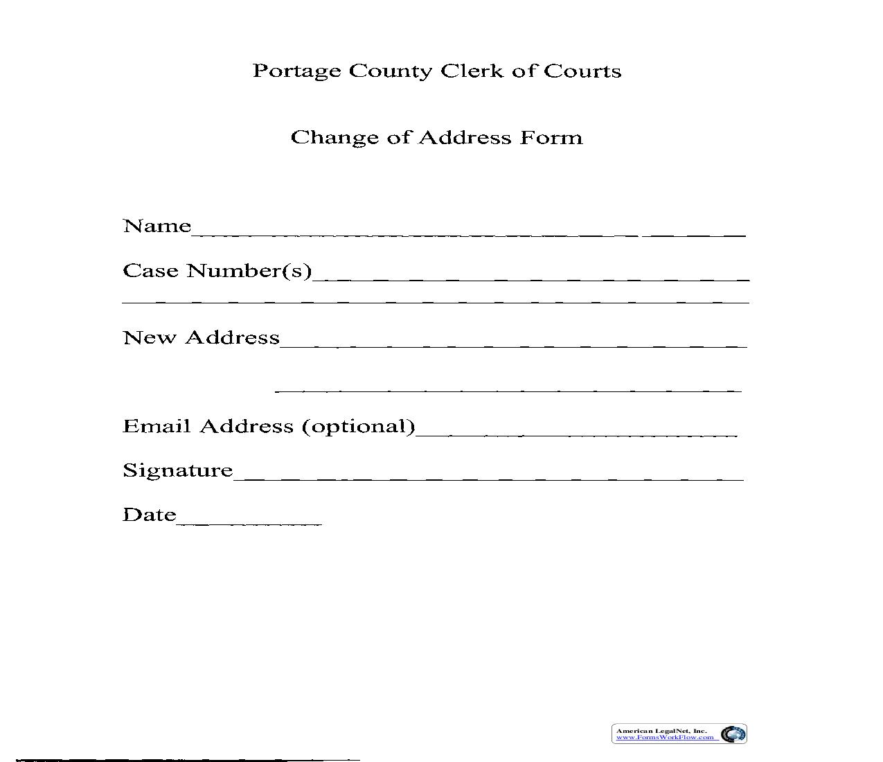 Change Of Address Form | Pdf Fpdf Doc Docx | Ohio