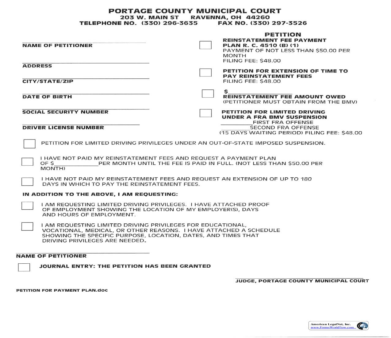 Petition | Pdf Fpdf Doc Docx | Ohio