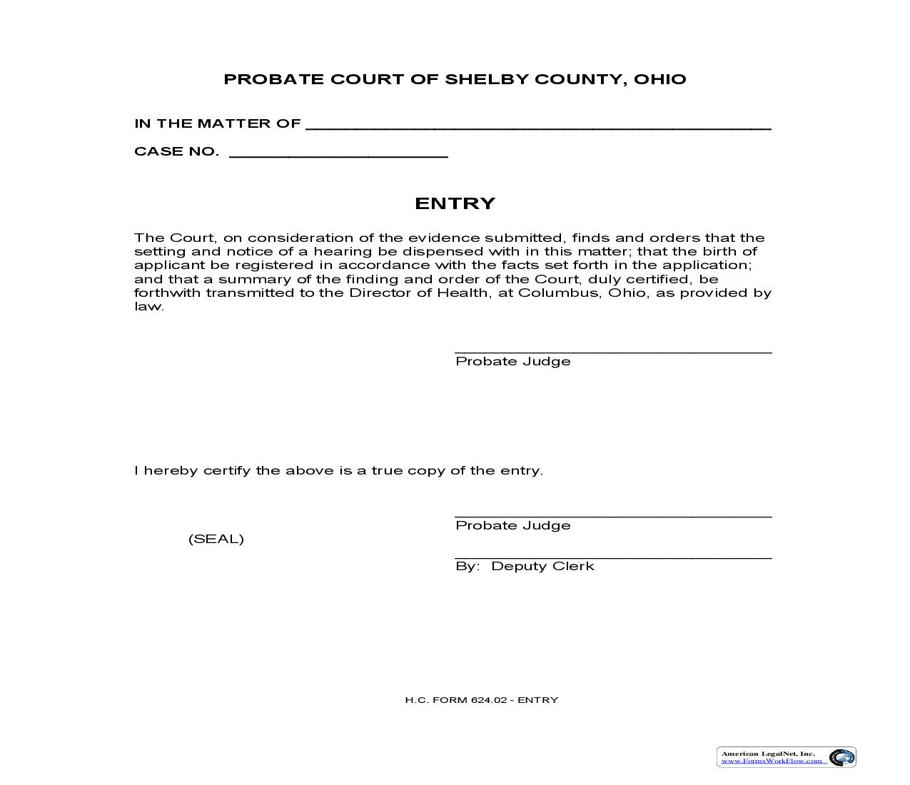 Entry {624.02} | Pdf Fpdf Doc Docx | Ohio