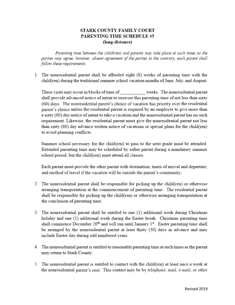 Companionship Schedule Exhibit B | Pdf Fpdf Doc Docx | Ohio