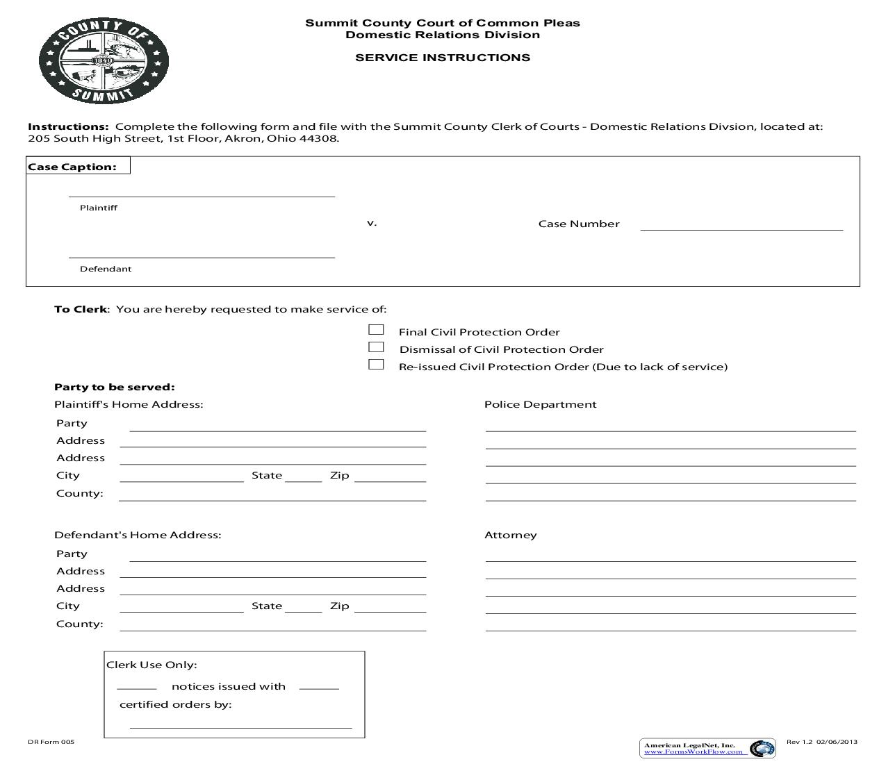 Service Instructions | Pdf Fpdf Doc Docx | Ohio