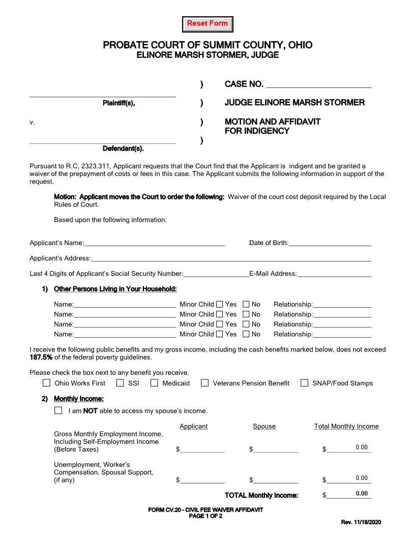 Judgment Entry To Fix Price {CV-20} | Pdf Fpdf Doc Docx | Ohio