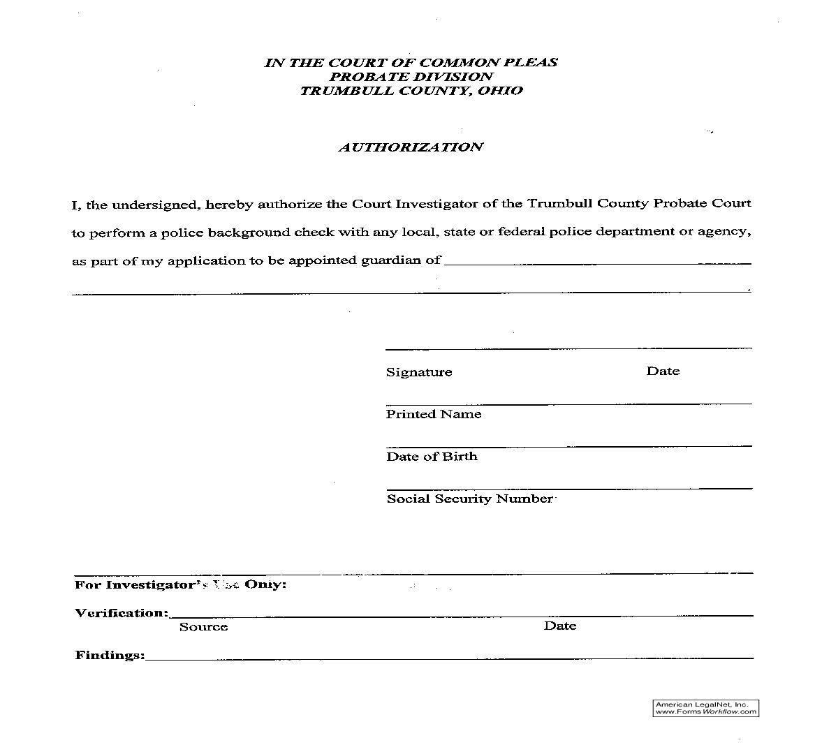 Authorization | Pdf Fpdf Doc Docx | Ohio