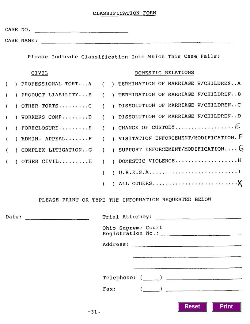 Classification Form | Pdf Fpdf Doc Docx | Ohio