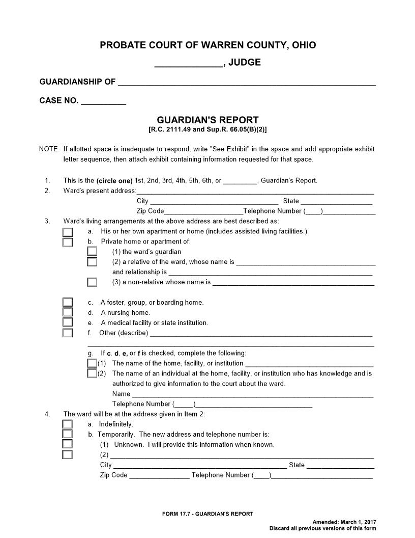 Guardians Report {17.7} | Pdf Fpdf Doc Docx | Ohio