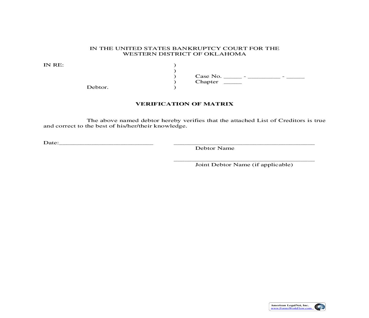 Verification Of Matrix | Pdf Fpdf Doc Docx | Oklahoma