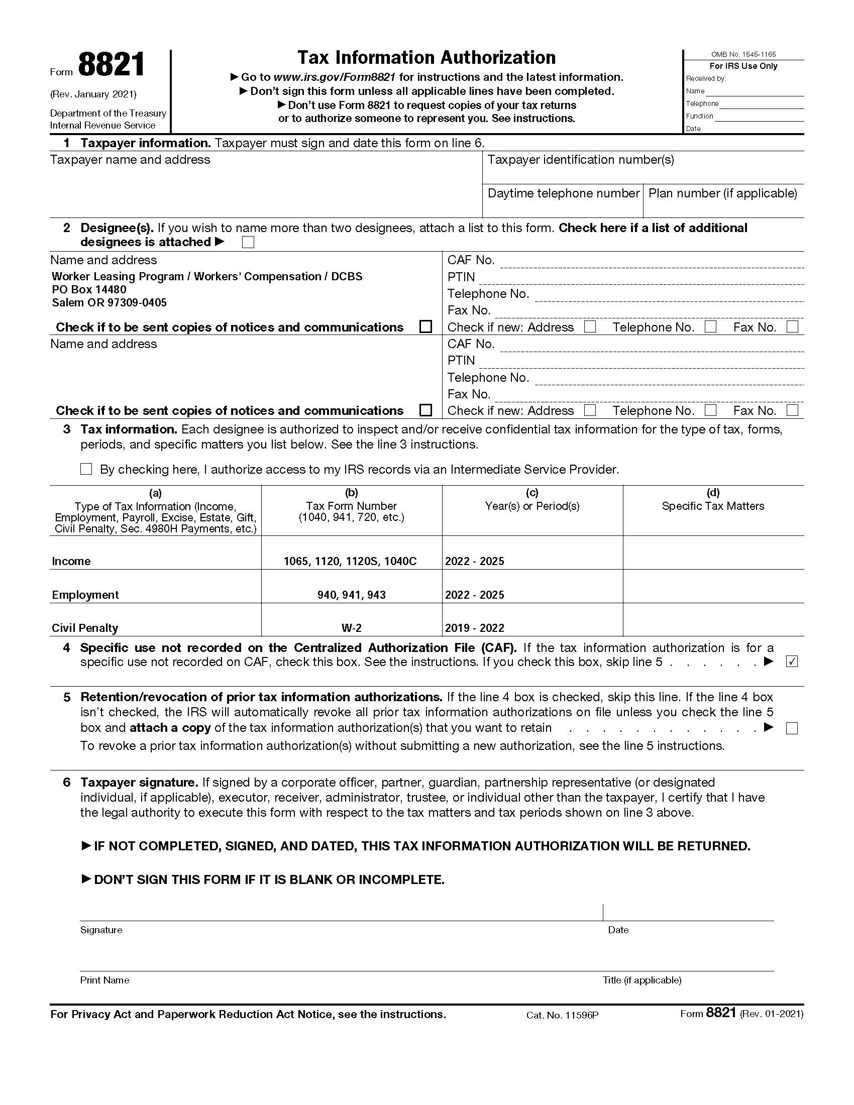 Tax Compliance Certification (Attachment C) {2466c} | Pdf Fpdf Docx | Oregon