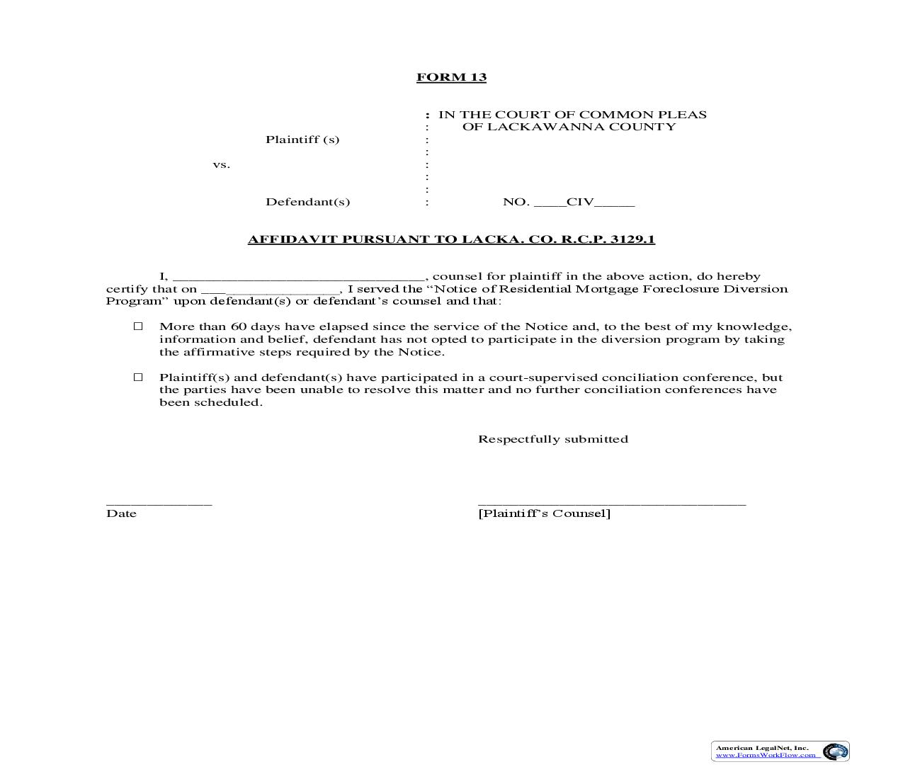 Affidavit {13} | Pdf Fpdf Doc Docx | Pennsylvania