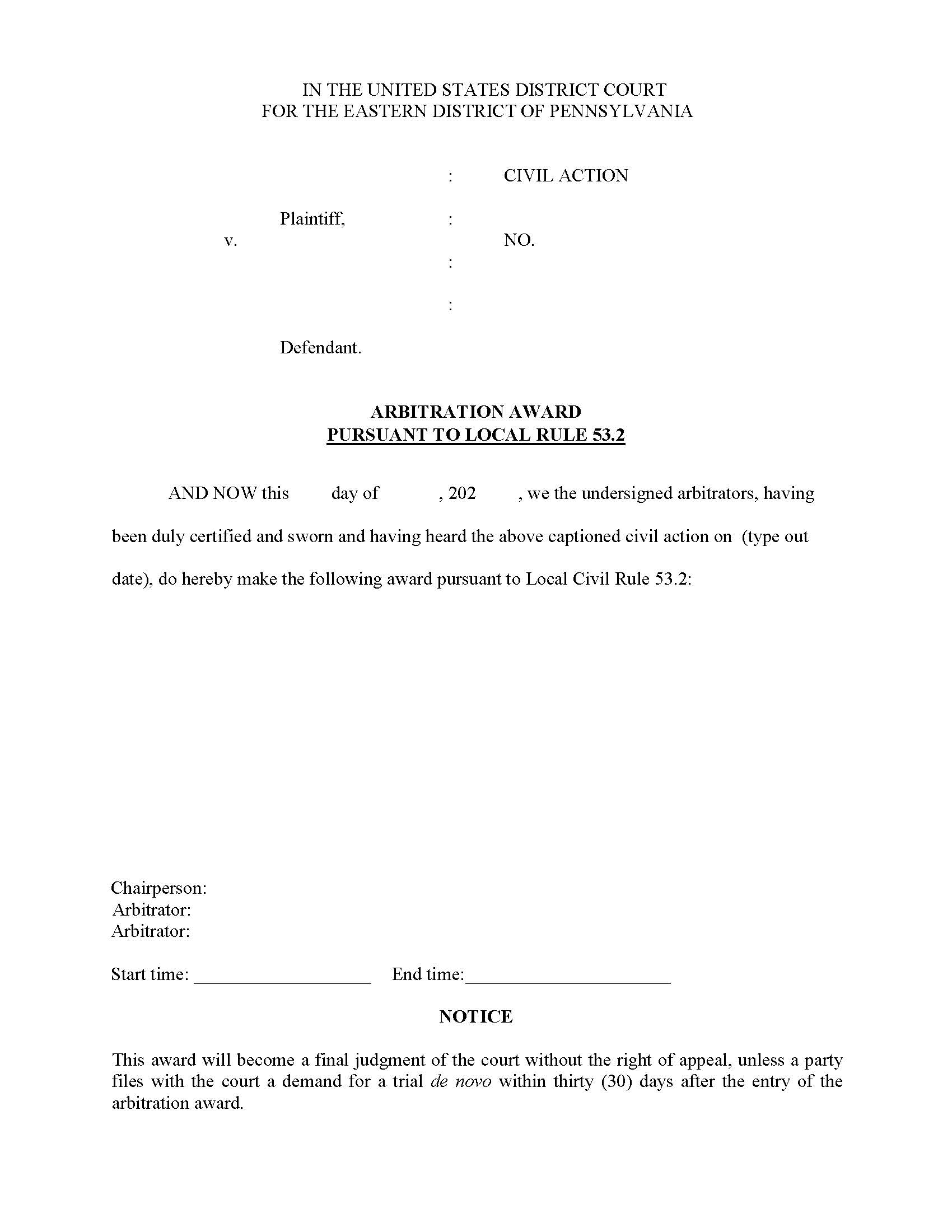 Arbitration Award | Pdf Fpdf Docx | Pennsylvania