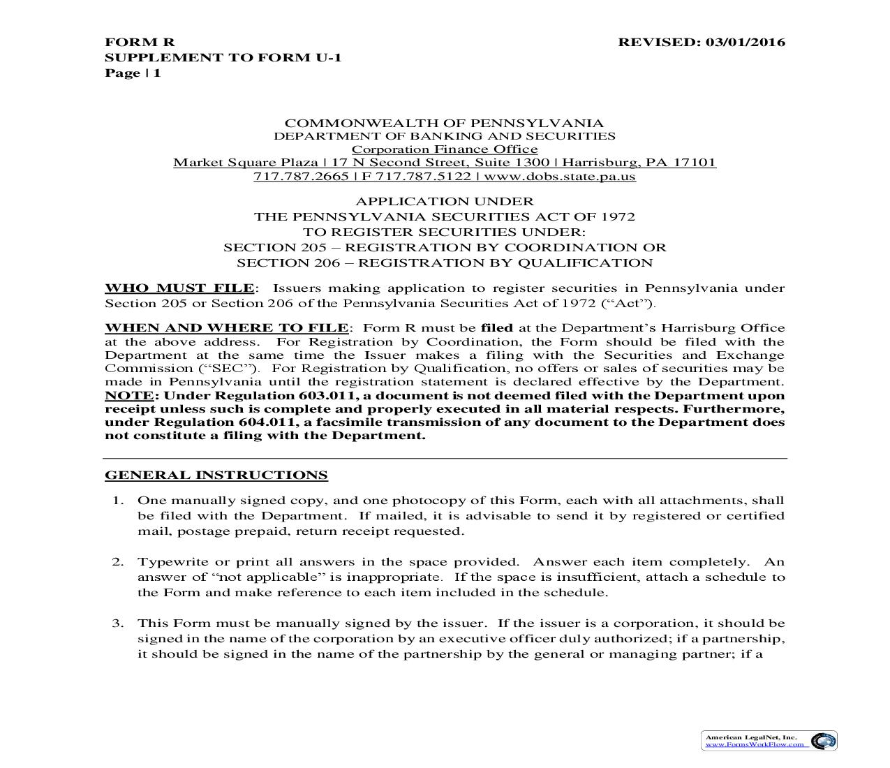 Supplement To Form U-1 {R} | Pdf Fpdf Doc Docx | Pennsylvania