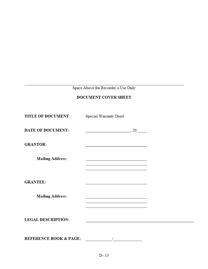 Special Warranty Deed | Pdf Fpdf Docx | Rhode Island