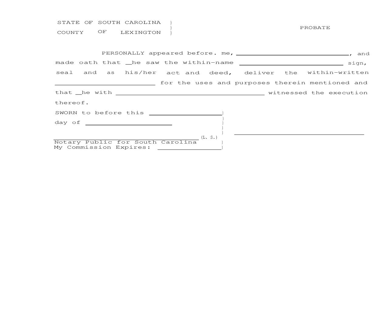 Probate | Pdf Fpdf Doc Docx | South Carolina