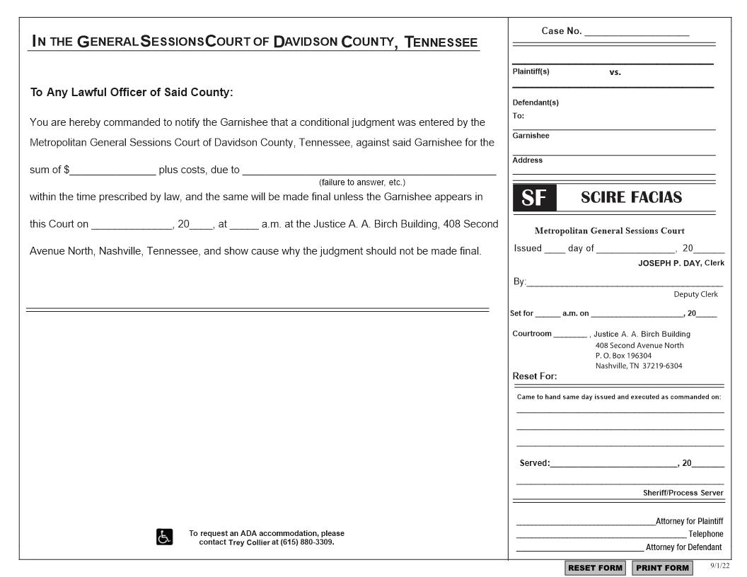 Scire Facias | Pdf Fpdf Docx | Tennessee