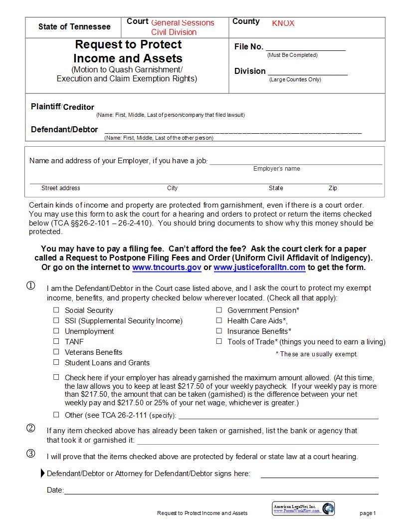 Motion To Quash | Pdf Fpdf Docx | Tennessee