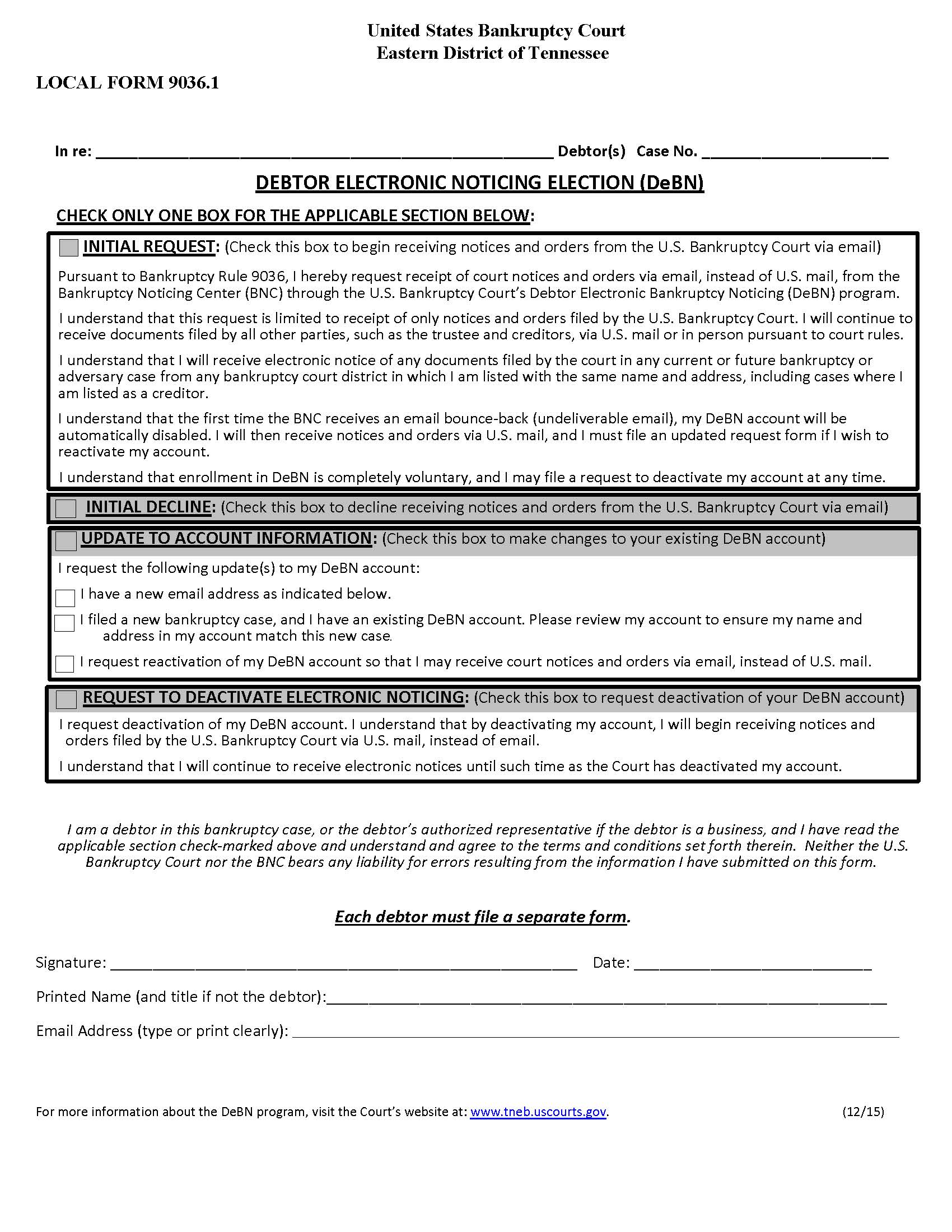 Electronic Noticing Election {9036.1} | Pdf Fpdf Docx | Tennessee