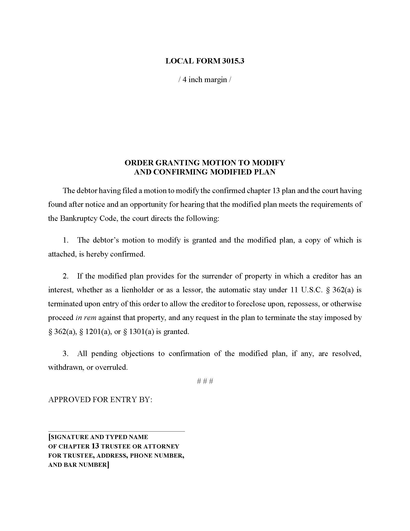 Order Granting Motion To Modify {3015.3} | Pdf Fpdf Docx | Tennessee