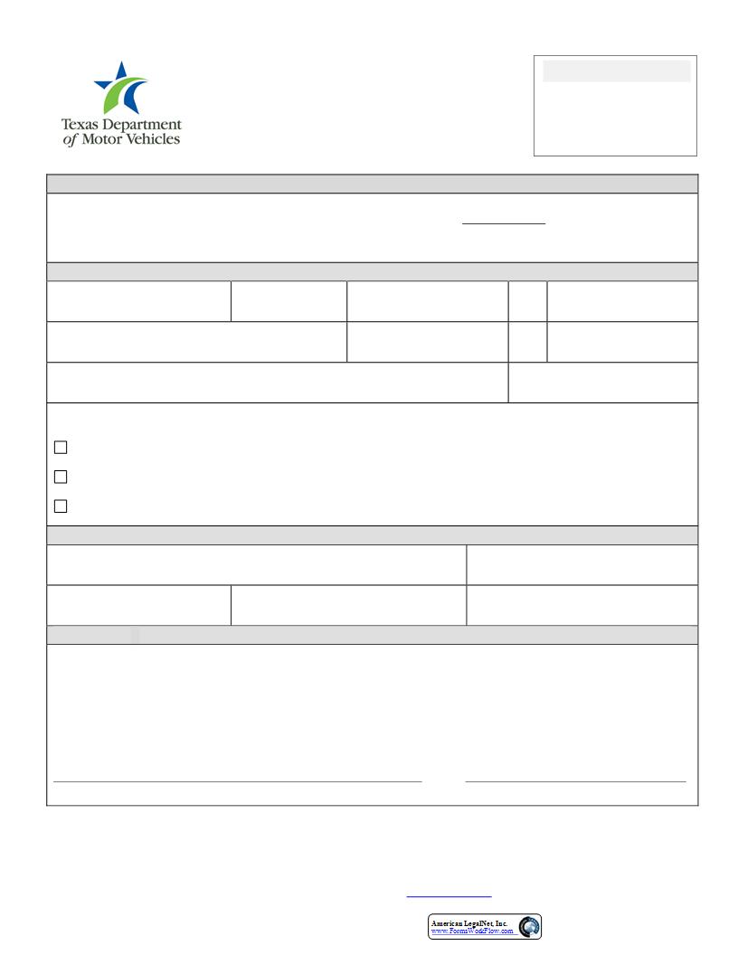 Appliction For Replacement License Plate(s) And Or Registration Sticker {VTR-60} | Pdf Fpdf Docx | Texas
